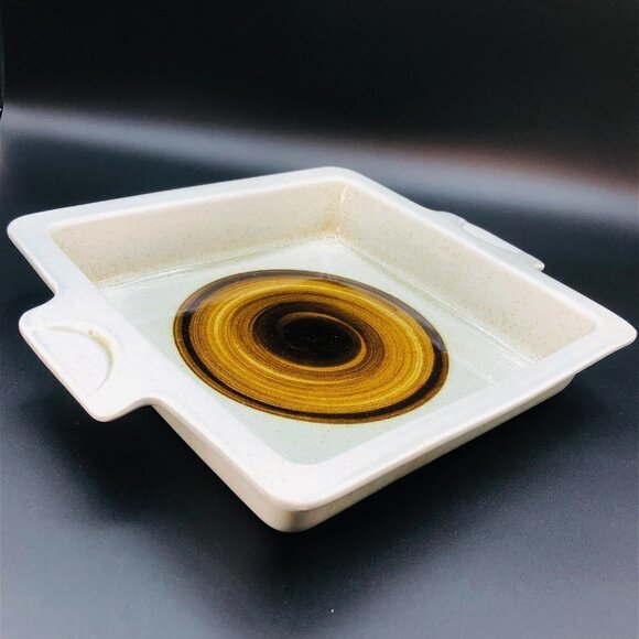 Mid Century LAPID Pottery Baking Dish 9x9 Luxury Israel Ironstone Pan Lead Free - Picture 2 of 10